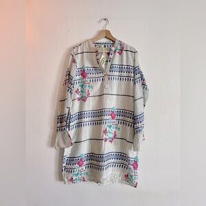 Dolma Ilay Printed Cotton Tunic Dress